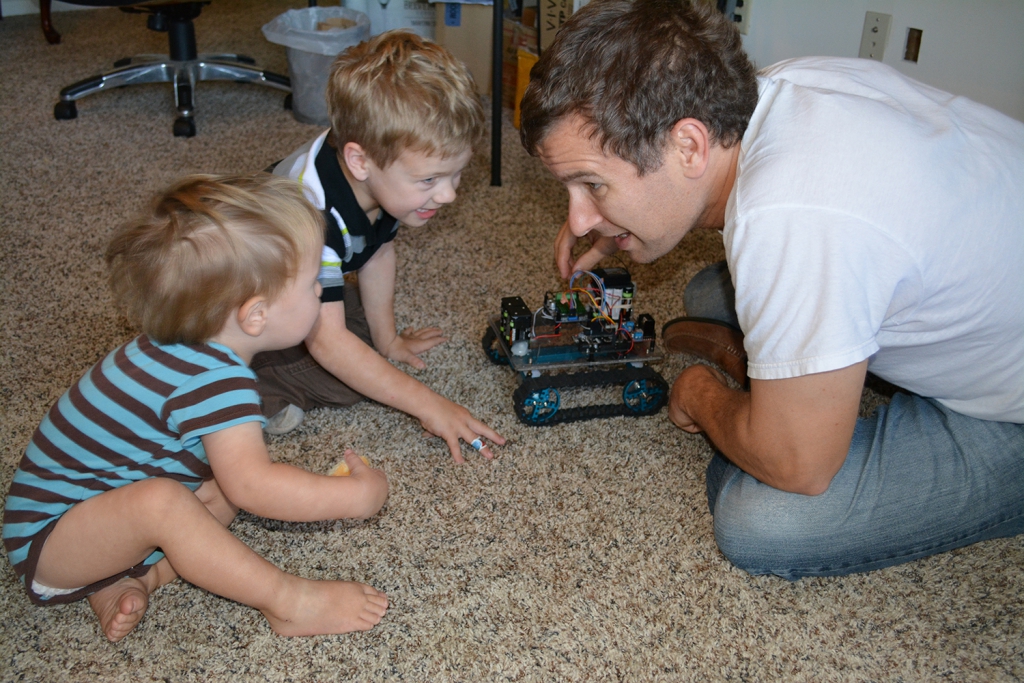 Building Rover 1 with Boys
