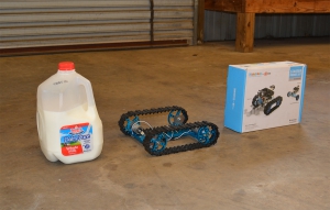 Gallon Milk Jug as a Size Reference -- Note That Rover is Upside Down