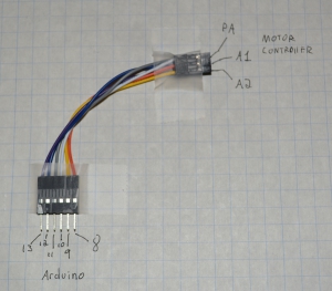 M60 PA, A1, A2 maps to Arduino 10, 8, 9 respectively